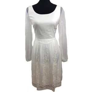 Women's Antonio Melani Embroidered Sheer 100% Silk